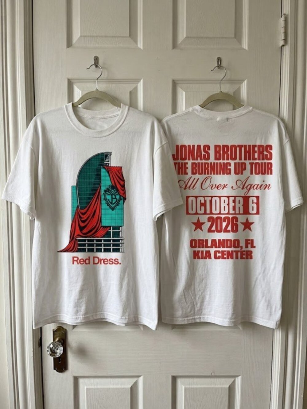 Jonas Brothers Burning Up All Over Again Orlando FL City T-shirt